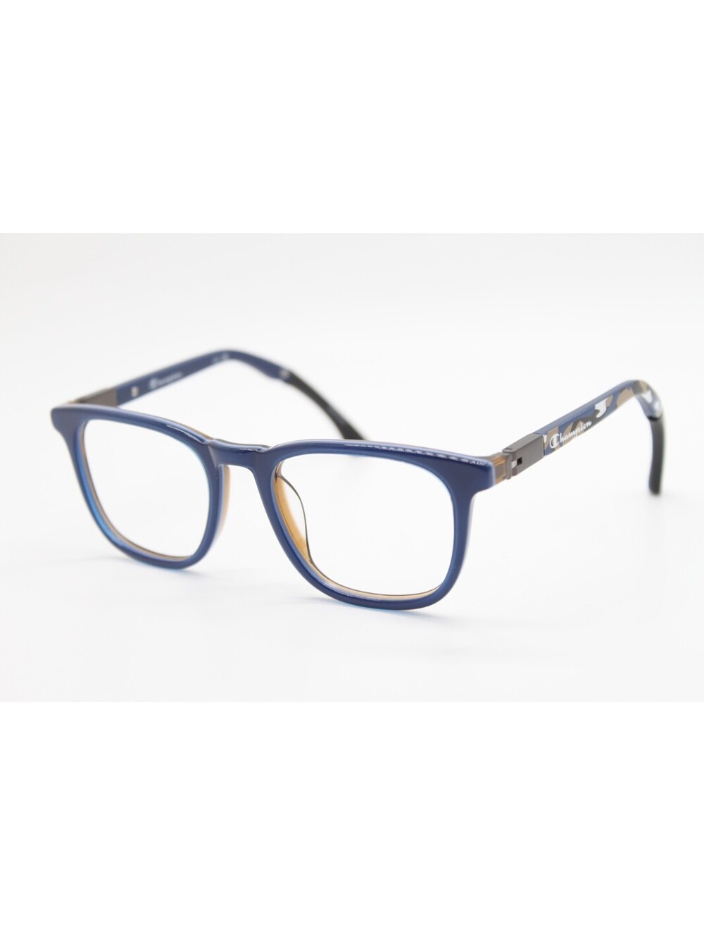 NEW CHAMPION RAZZ C03 BLUE BLACK CAMO AUTHENTIC EYEGLASSES 48-18
